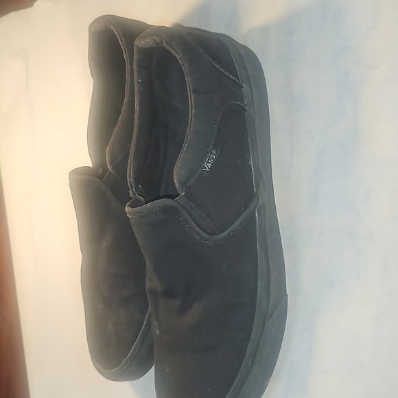 Men's Black Van's Sneakers Slip-on - Picture 1 of 7